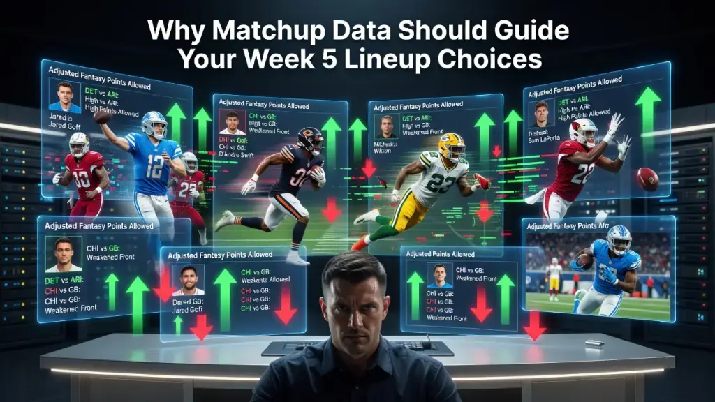 Why Matchup Data Should Guide Your Week 5 Lineup Choices