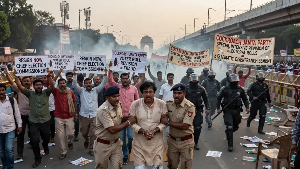 Delhi Crackdown on Election Protesters Exposes Voter Roll Crisis